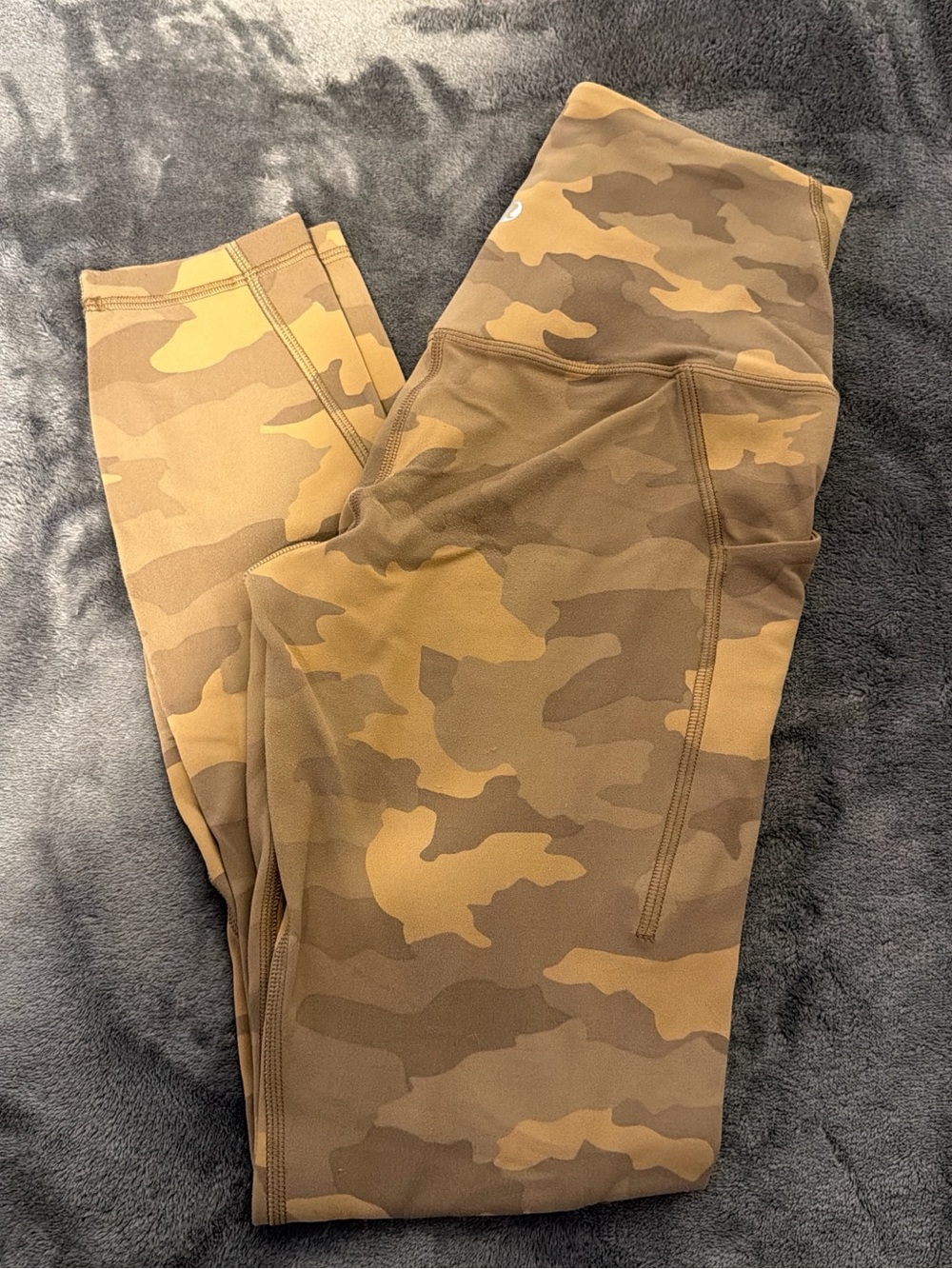 LULULEMON Camo High-Waist Leggings in Brown Tones 25”